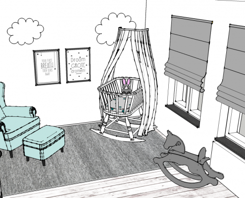The Restyling babykamer kinderkamer styling interieur ontwerp kleuradvies maatwerk