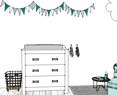 The Restyling babykamer kinderkamer styling interieur ontwerp kleuradvies maatwerk