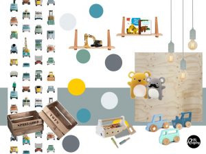 The Restyling Moodboard kinderkamer styling jongen